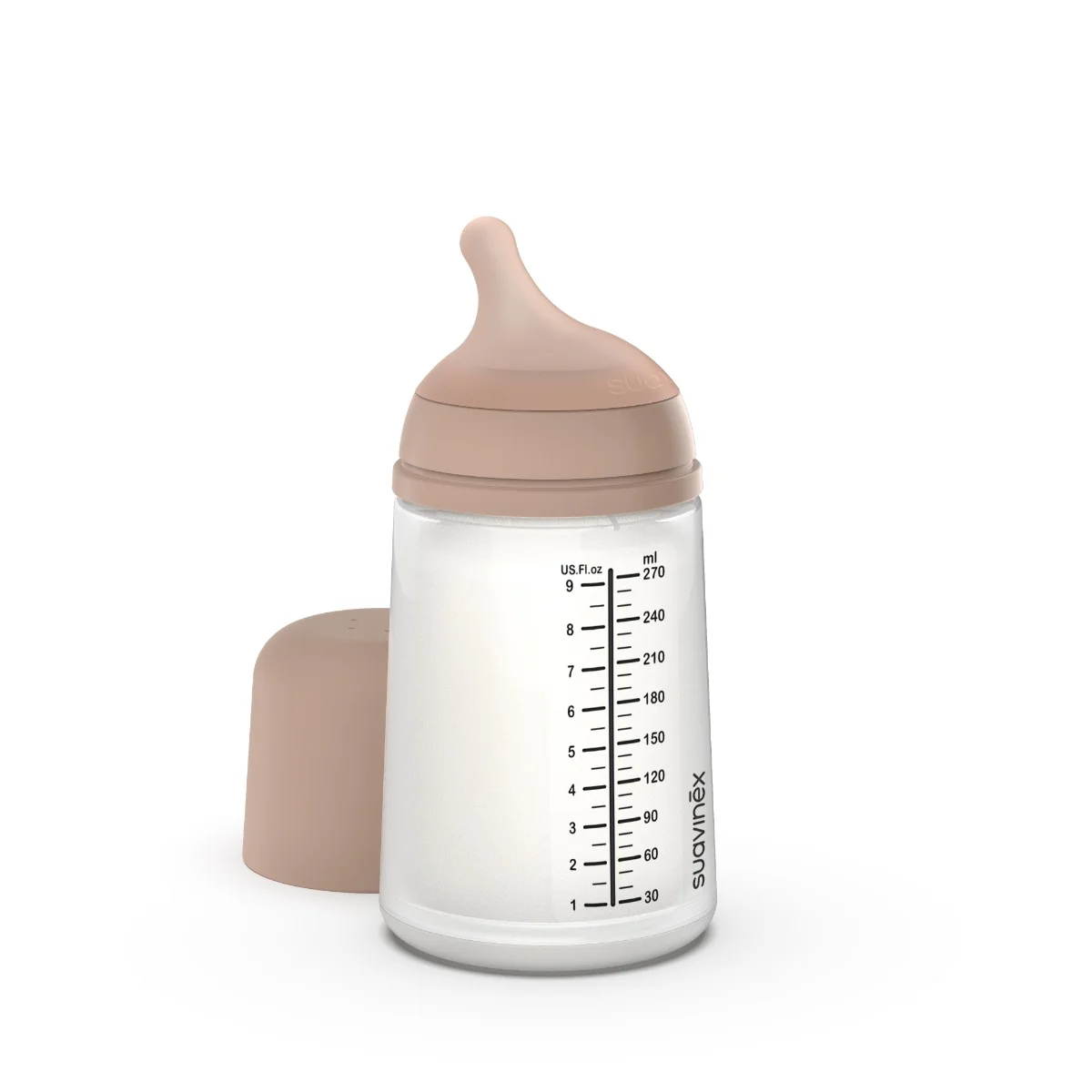 Suavinex Zero Zero Antikoliková láhev Medium průtok M 3m+ 270 ml 1 ks