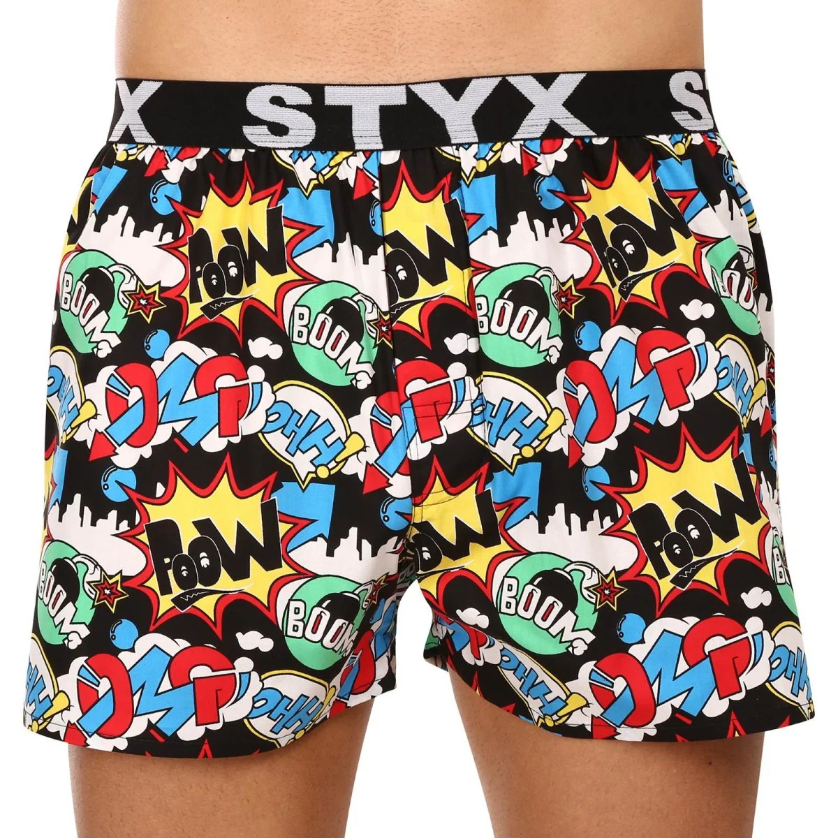 Styx Pánské trenky art sportovní guma OMG (B1456) L