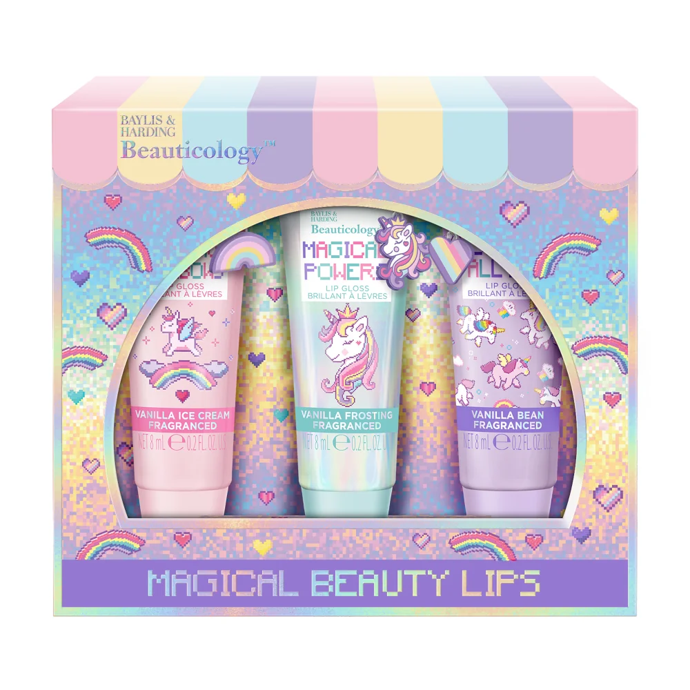 Baylis & Harding Dárková sada lesků na rty Unicorn 3x8 ml