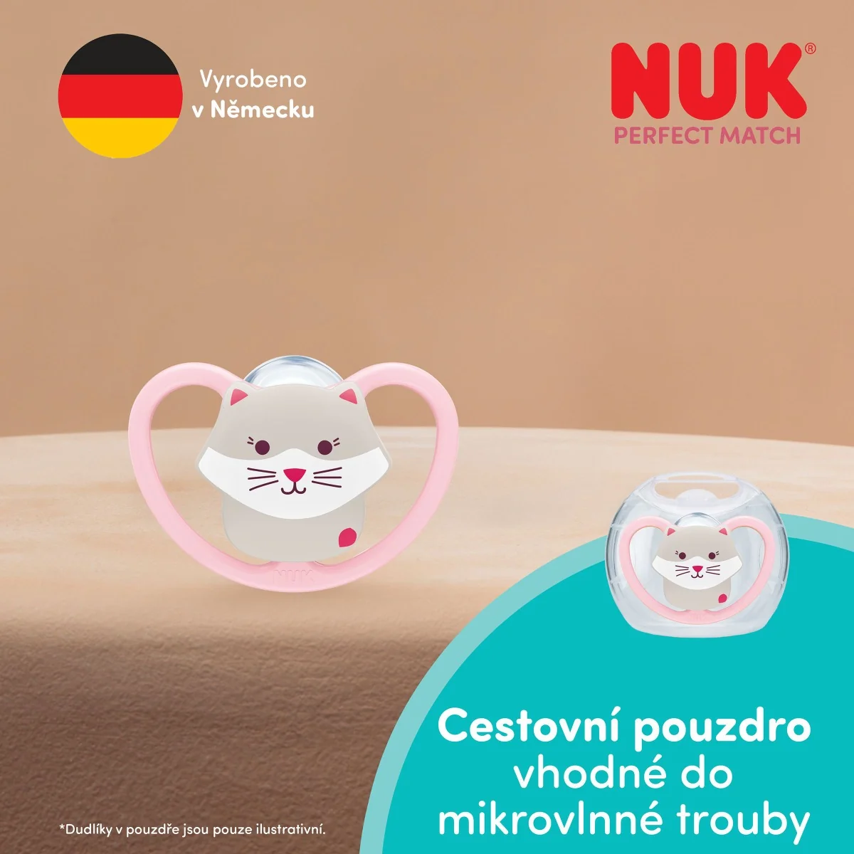 NUK Perfect Match Air Dudlík 6–18m box 1 ks cat