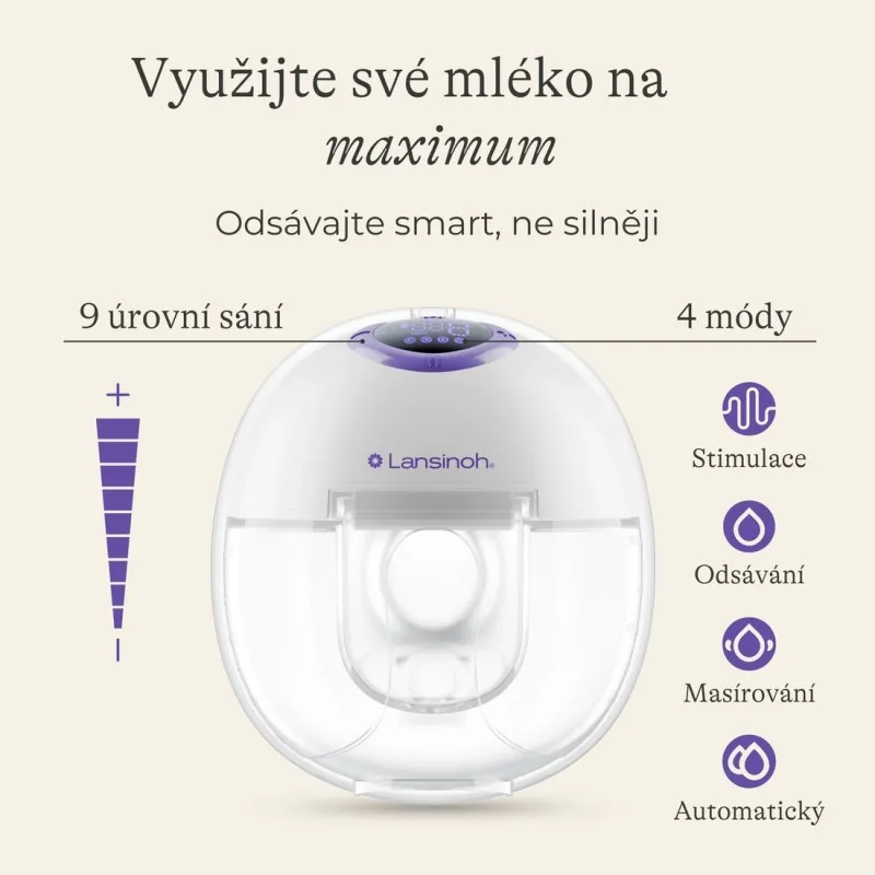 Lansinoh odsávačka mateřského mléka Handsfree Duo