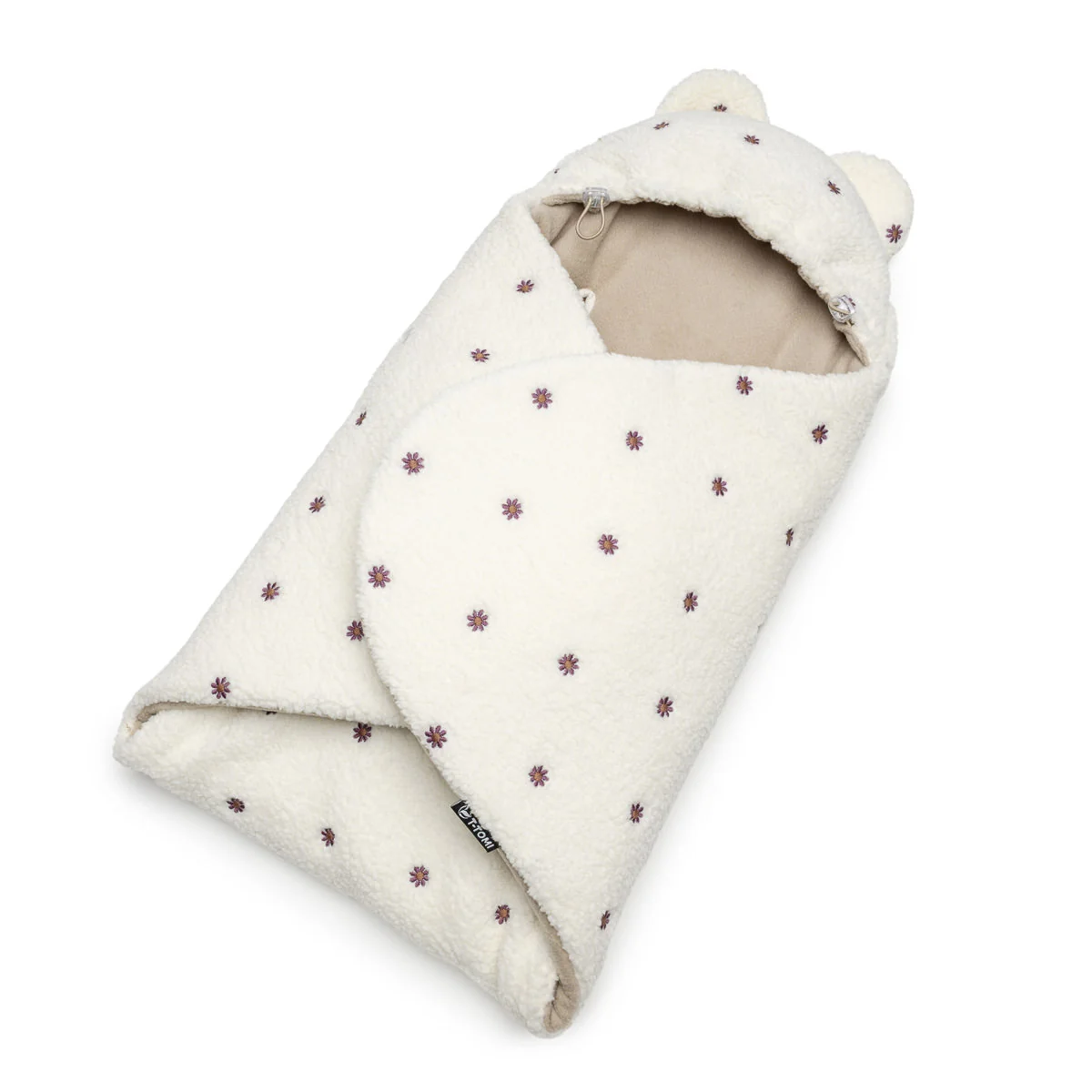 T-tomi Wrapper TEDDY Cream flowers