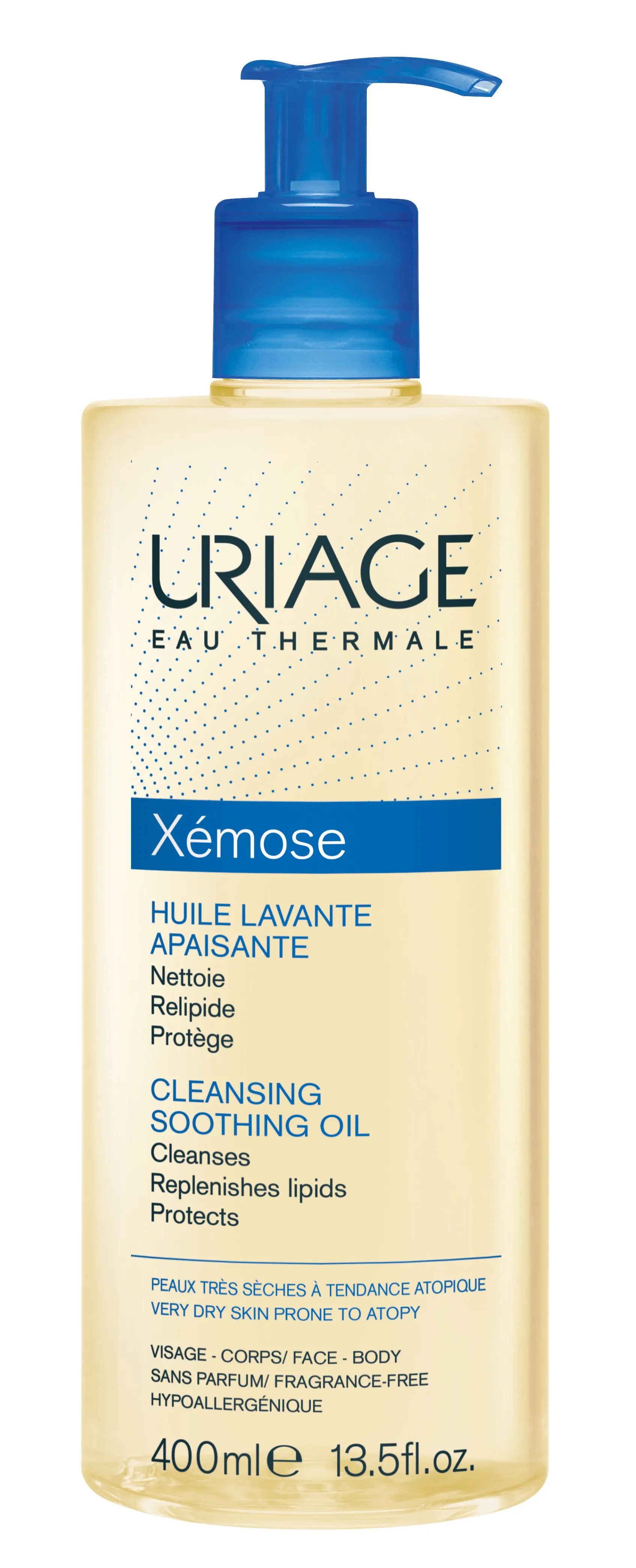 Uriage Xémose zklidňující mycí olej pro velmi suchou až atopickou pokožku 400 ml