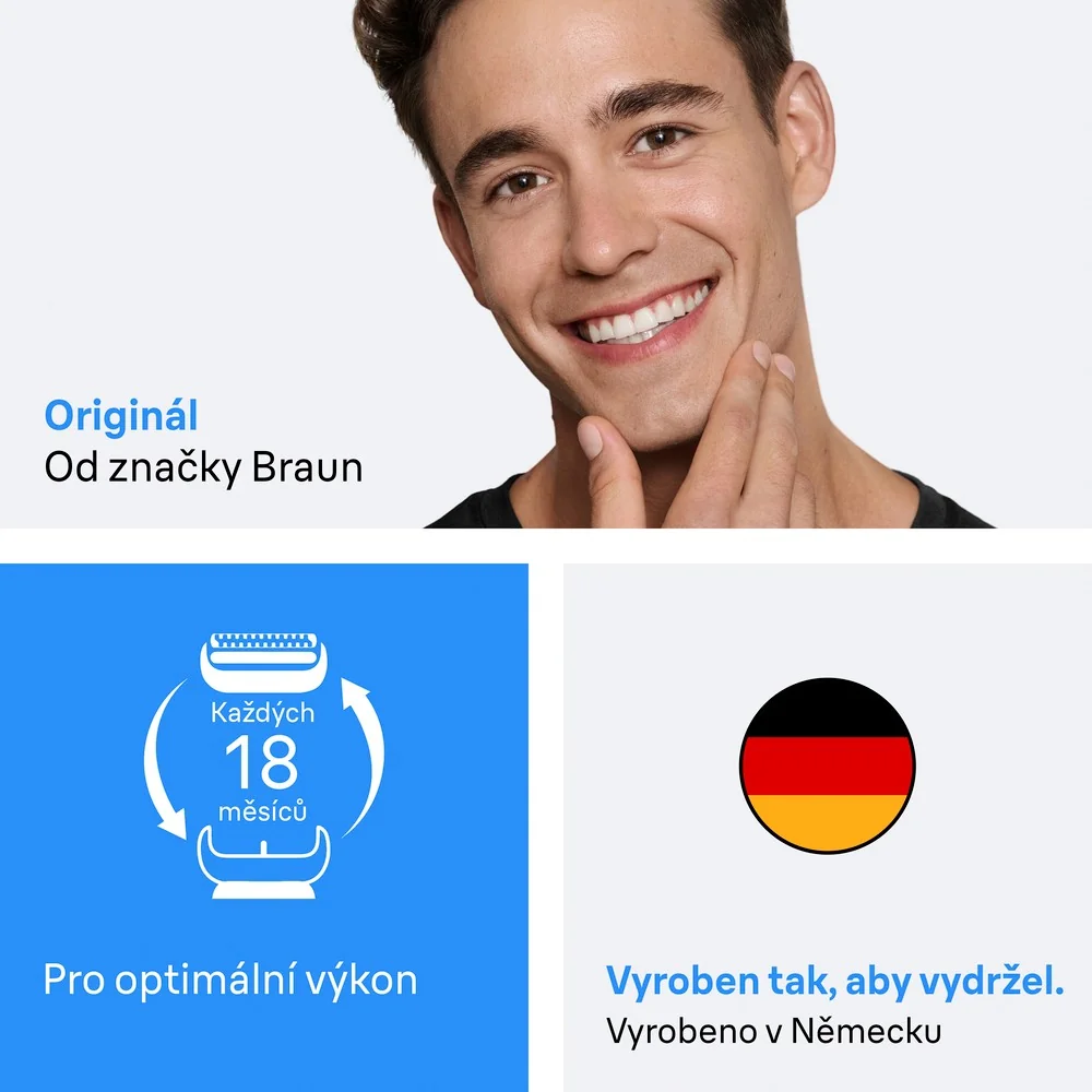 Braun Series 3+ 32B náhradní hlavice pro elektrický holicí strojek