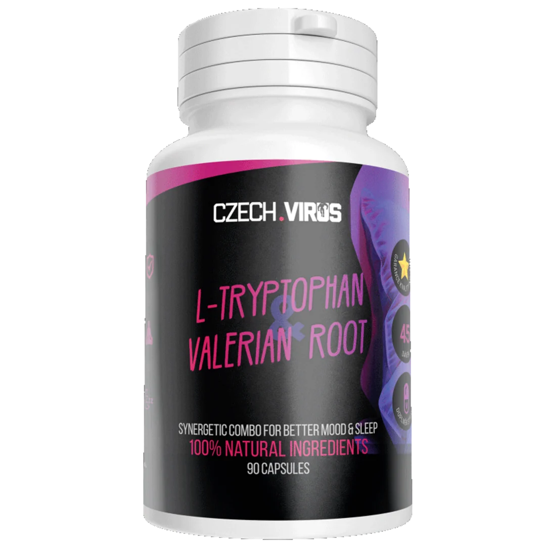 Czech Virus L-Tryptophan & Valerian Root - 90 kapslí