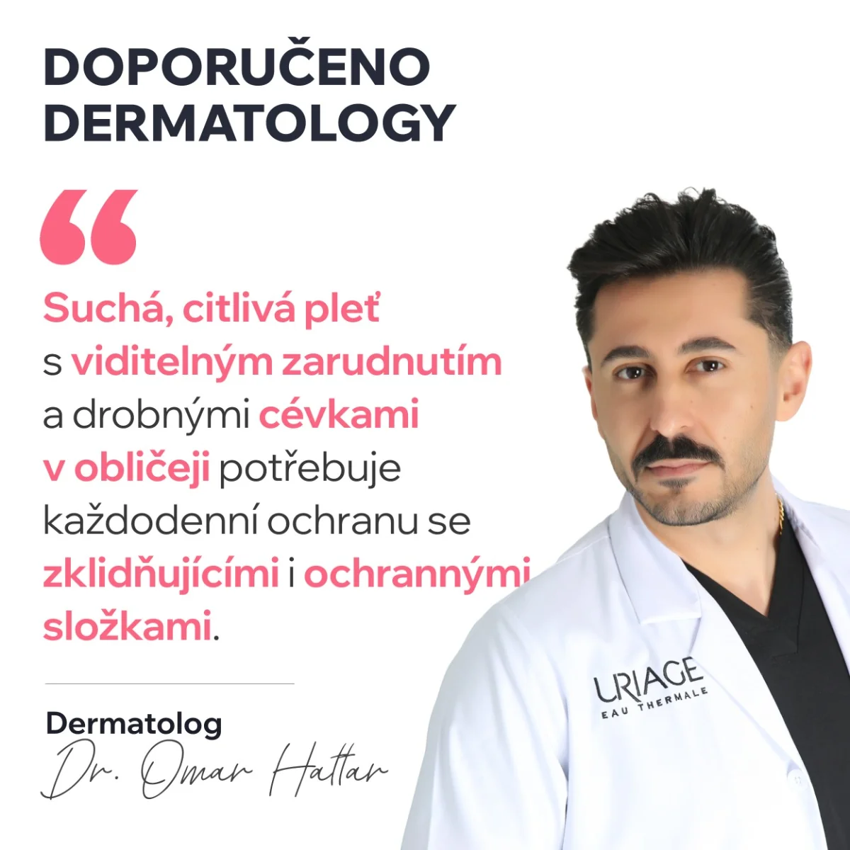 Uriage Roséliane Výživný krém pro citlivou pleť se sklonem k zčervenání 50 ml