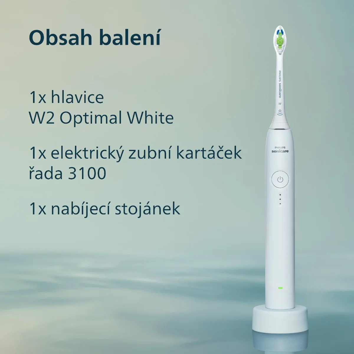 Philips Sonicare 3100 HX4031/21 sonický zubní kartáček bílý