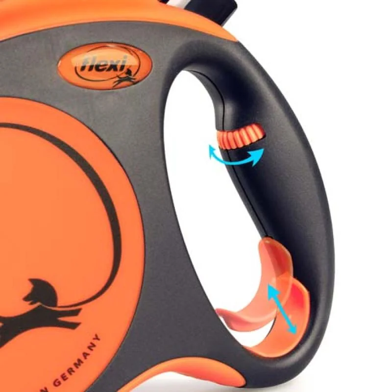 Flexi Vodítko Xtreme páska M oranžové 5m
