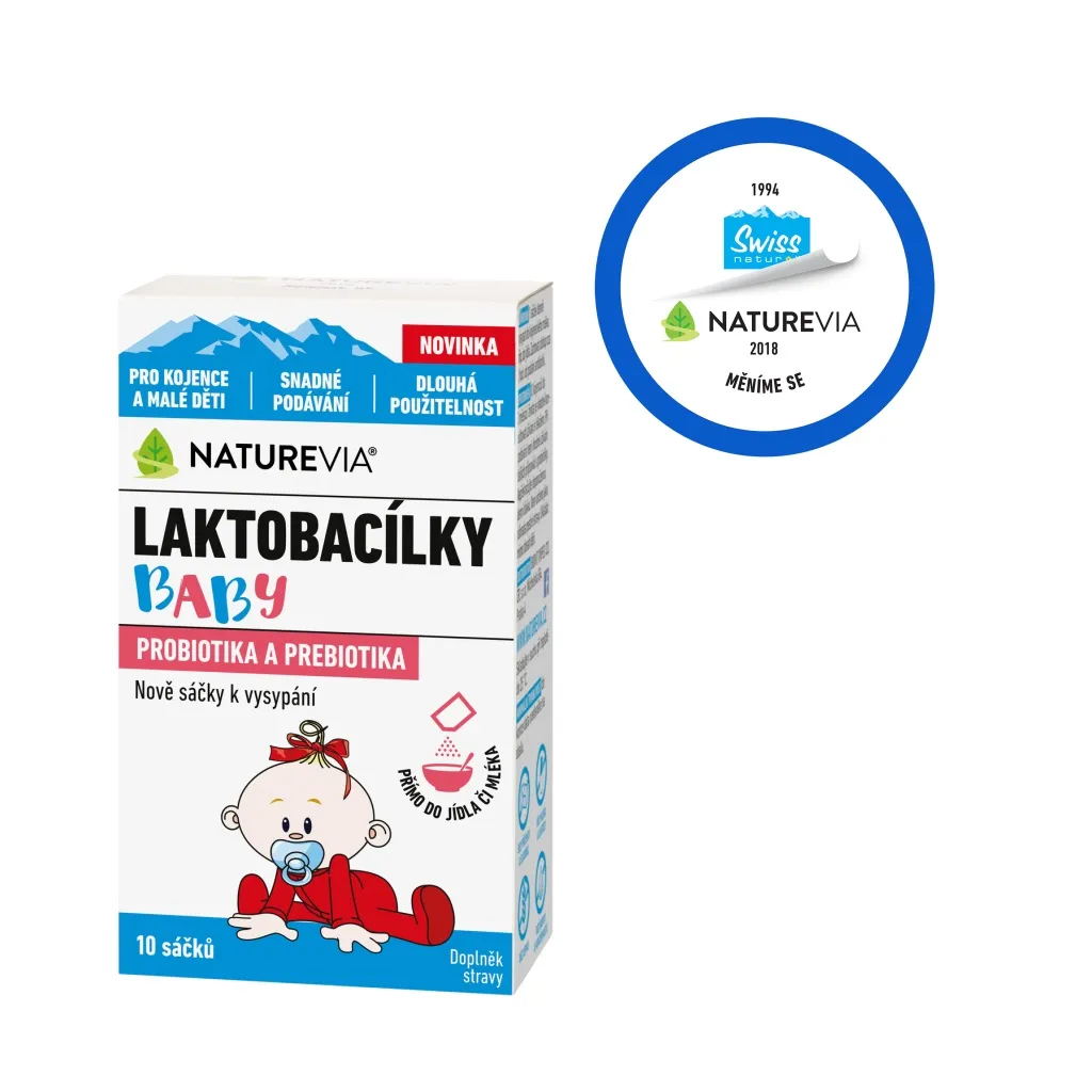 NatureVia Laktobacílky baby 10 sáčků