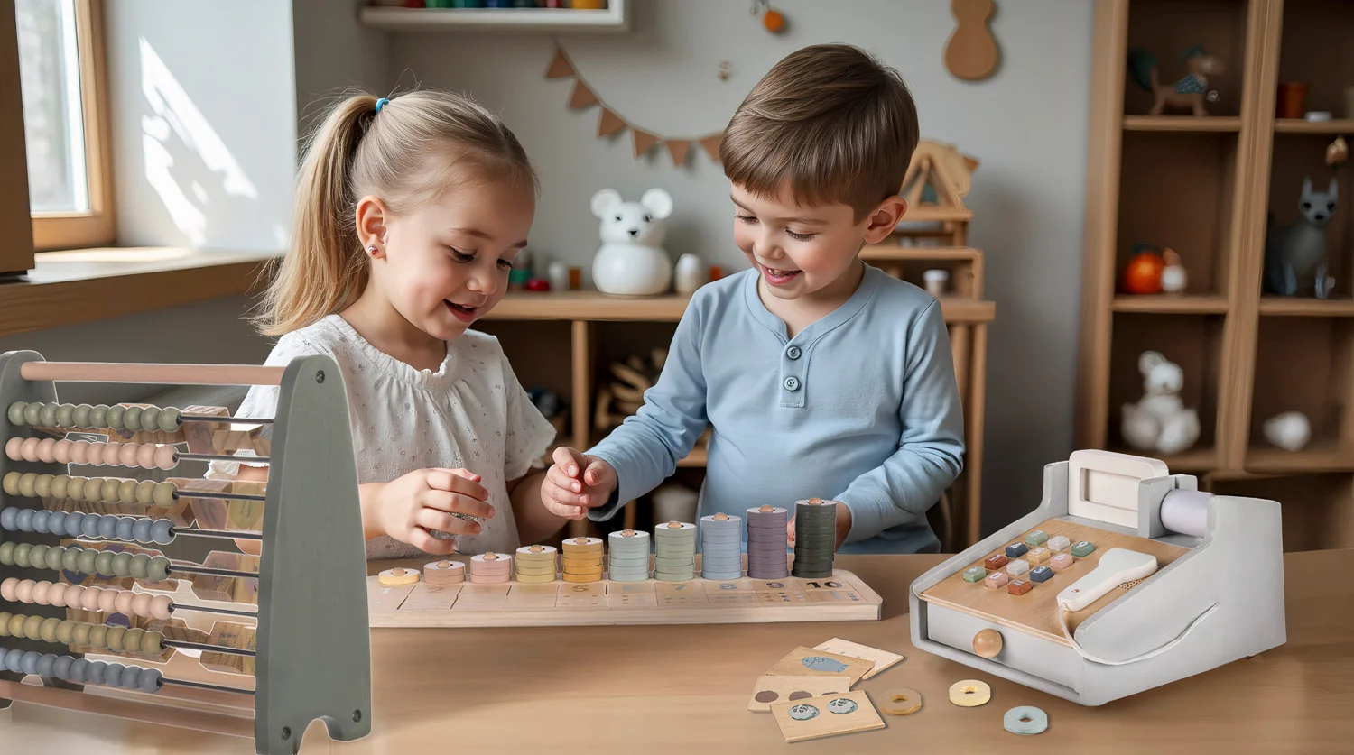 Zopa Dřevěná Montessori hra Počítání