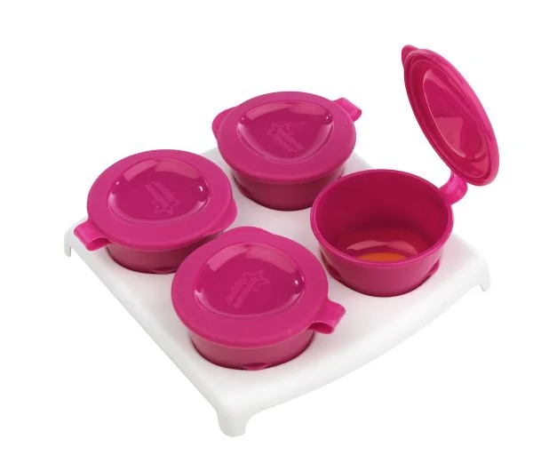 Tommee Tippee Explora nádobky do mrazáku 4 ks