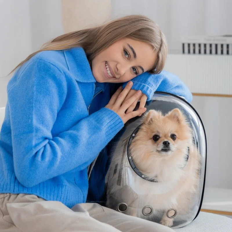 PetiGIO peti-to-Travel přepravní batoh pro psy a kočky Black