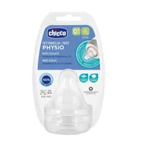 Chicco Perfect 5 Dudlík na láhev Perfect 5/Well-Being pomalý průtok 0m+