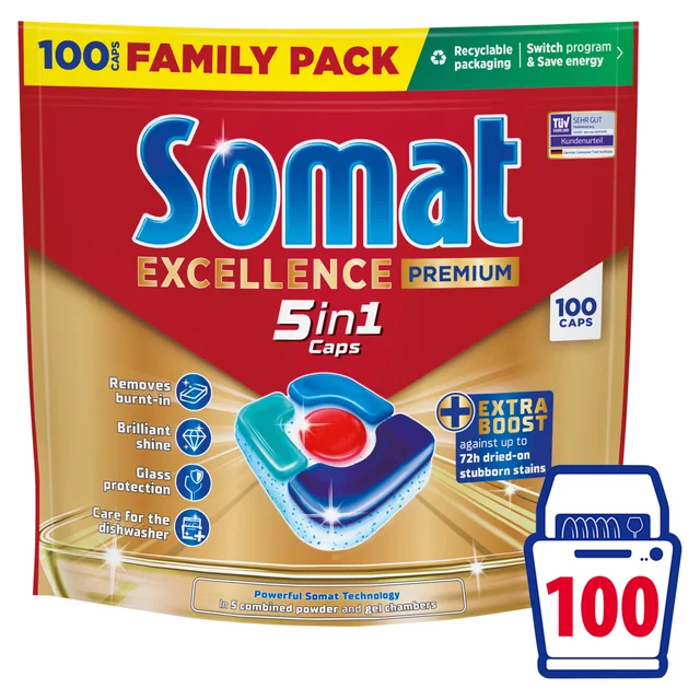 Somat Family 5in1 tablety do myčky 100 ks