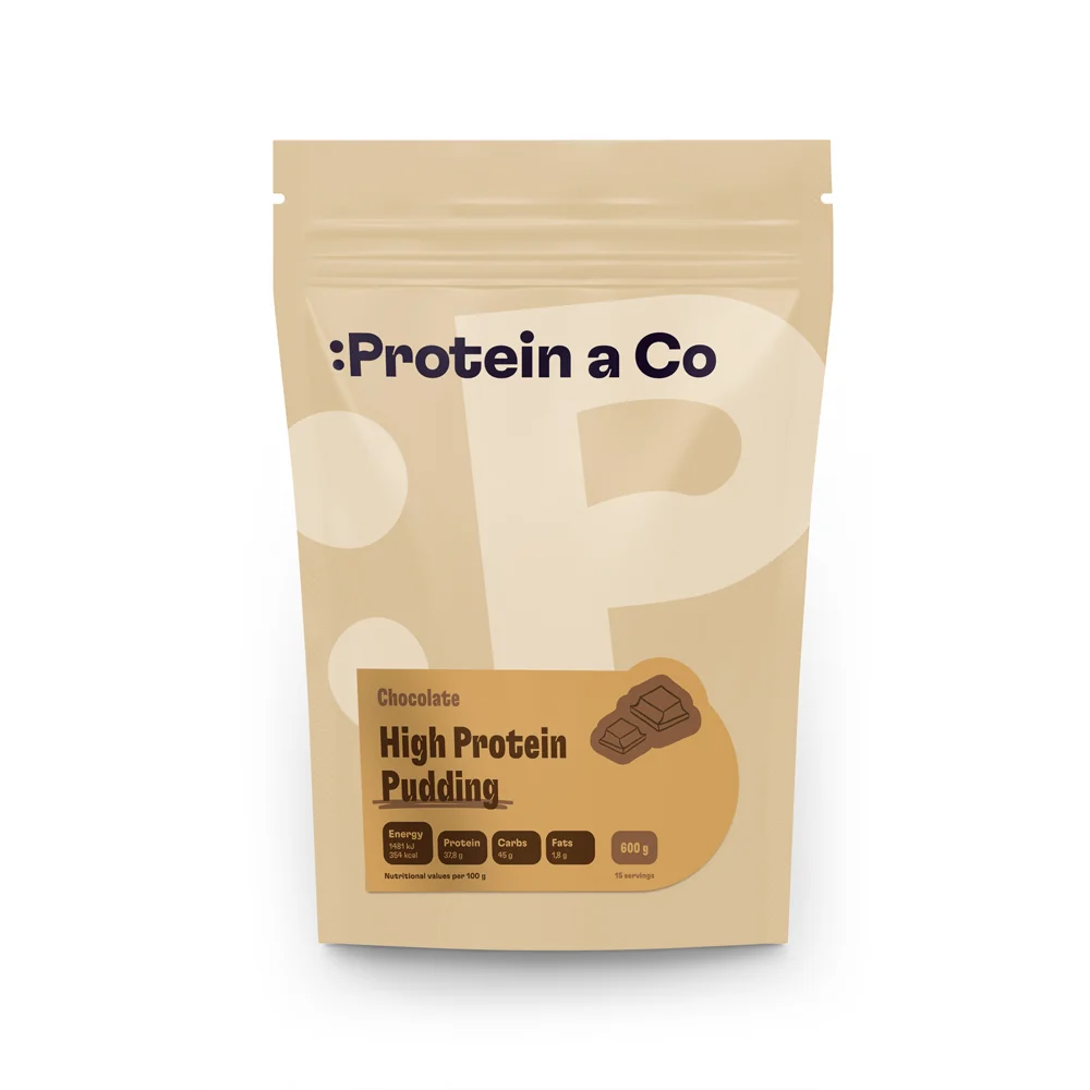 Protein a Co Proteinový puding High protein 600 g Chocolate