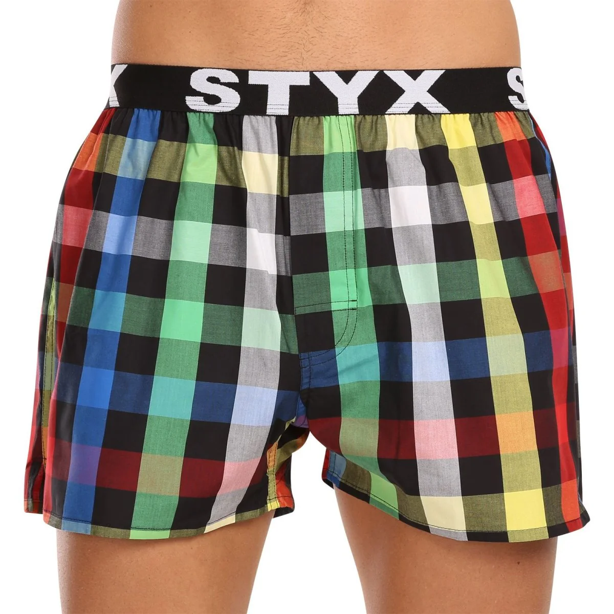 Styx 3PACK pánské trenky sportovní guma vícebarevné (3B11123) S