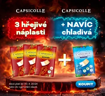 Capsicolle 3 ks hřejivá + NAVÍC Chladivá