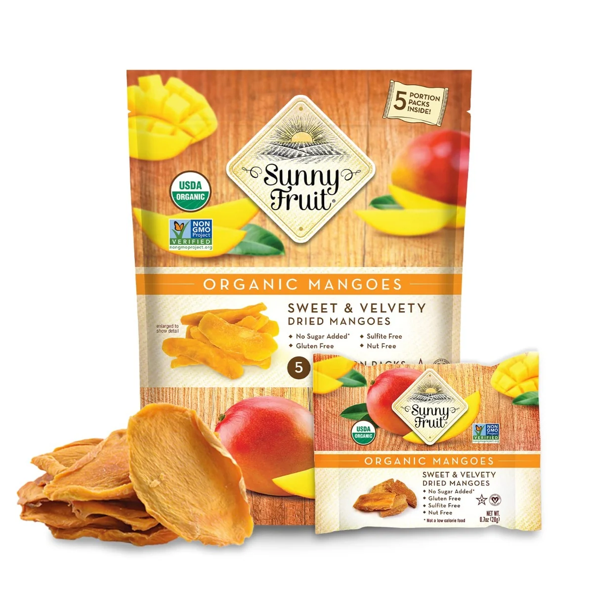 Sunny Fruit BIO Mango sušené na slunci 5x20 g
