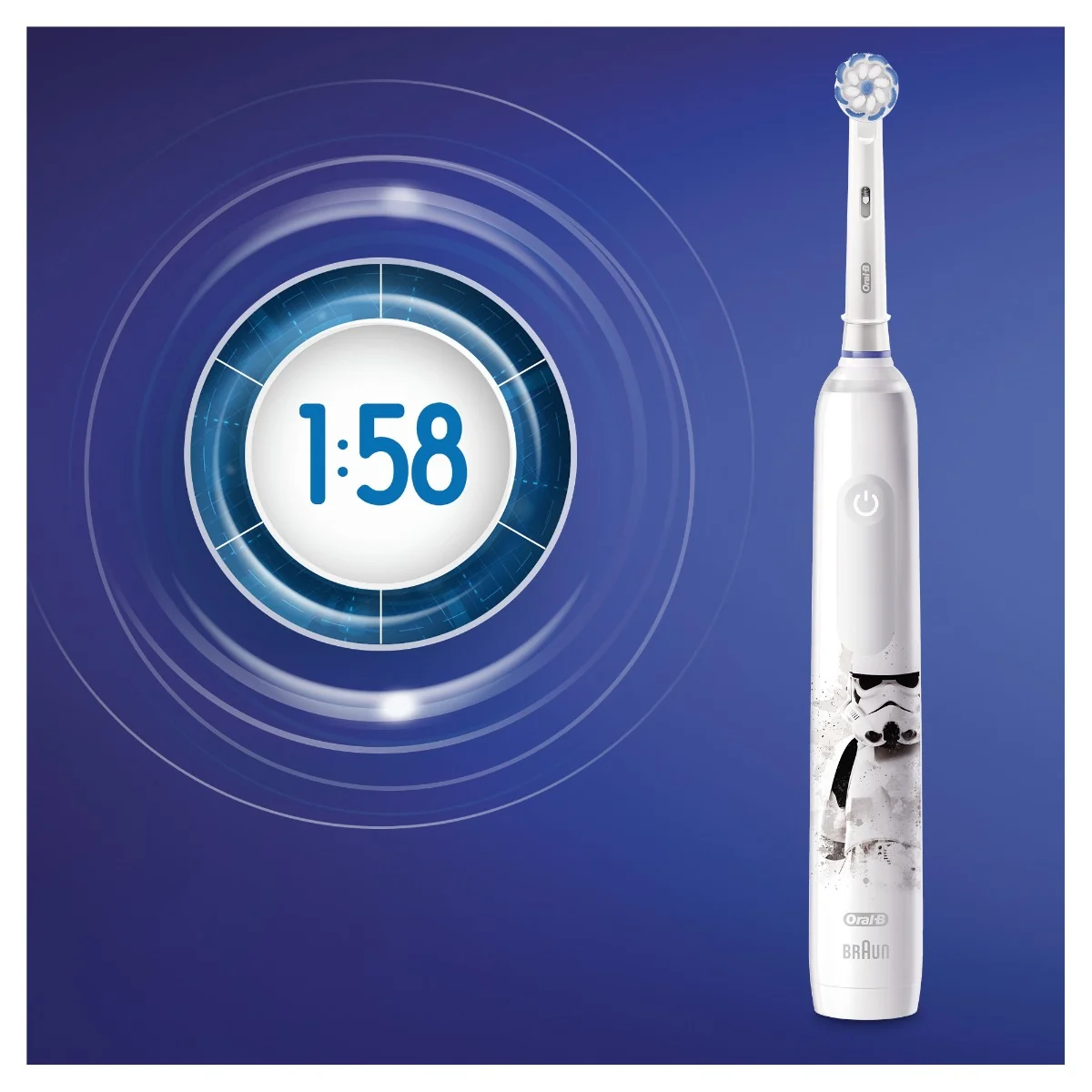 Oral-B Junior Pro 3 Star Wars White dětský elektrický zubní kartáček