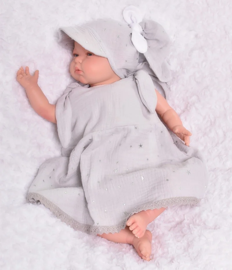 Baby Nellys Dětské letní mušelínové šatičky 