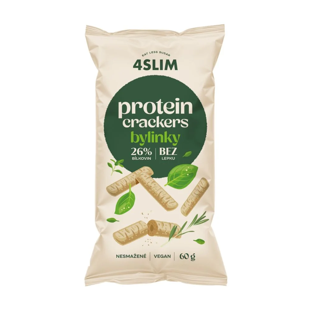 4Slim Protein Crackers bylinky 60 g