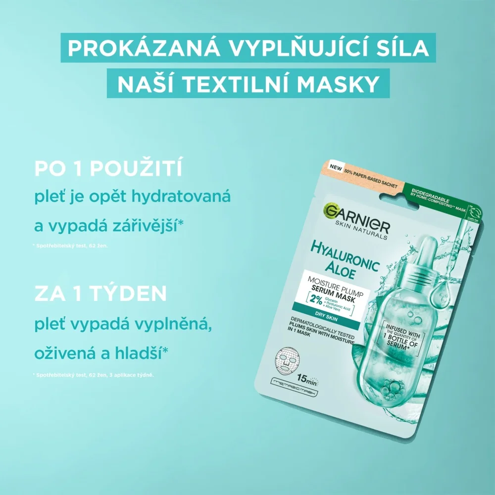 Garnier Skin Naturals Sheet Mask mix textilních masek 4+1 ks mutipack