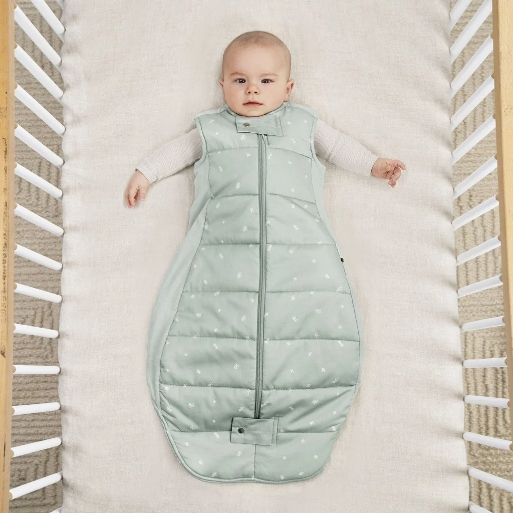 ergoPouch Vak na spaní organická bavlna Sheeting Sage 8-24 m, 8-14 kg, 2,5 tog