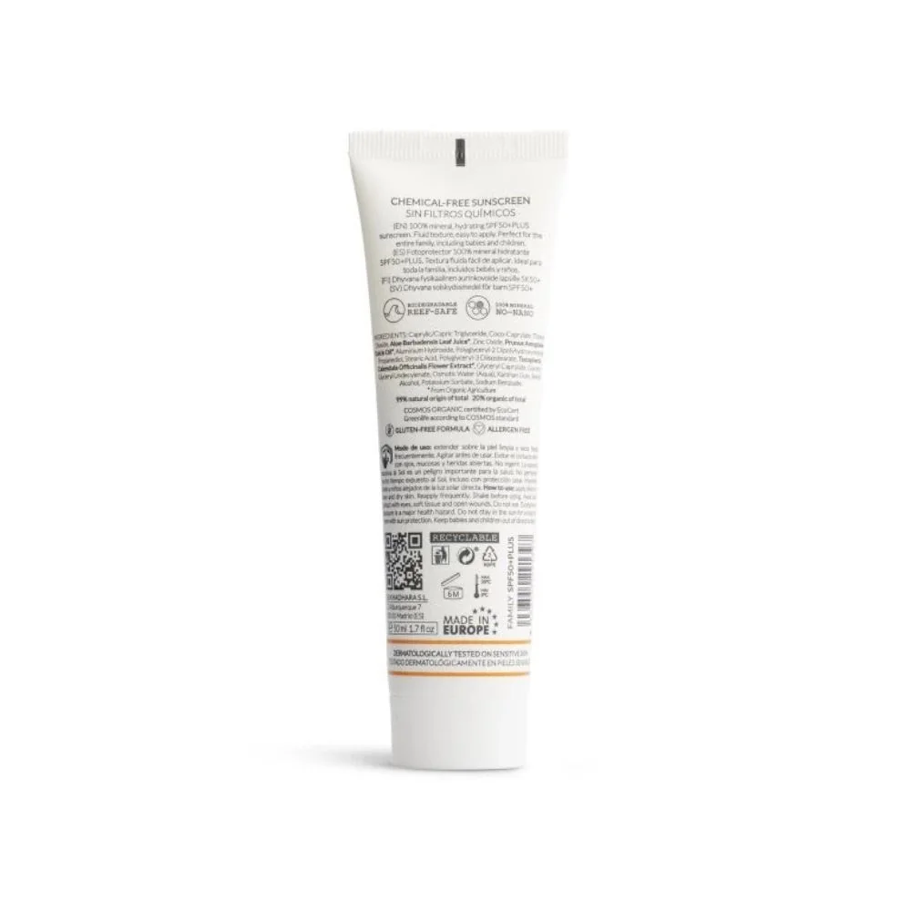 Dhyvana Přírodní minerální opalovací krém pro děti SPF50 50 ml