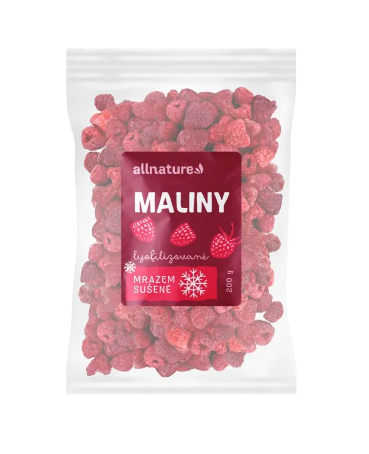 Allnature Maliny sušené mrazem 200 g