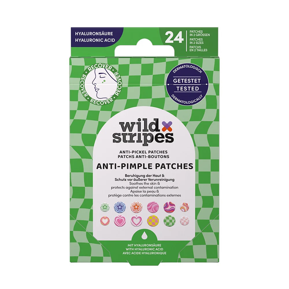 Wild Stripes Anti-Pimple Patches Groovy s kyselinou hyaluronovou 24 ks