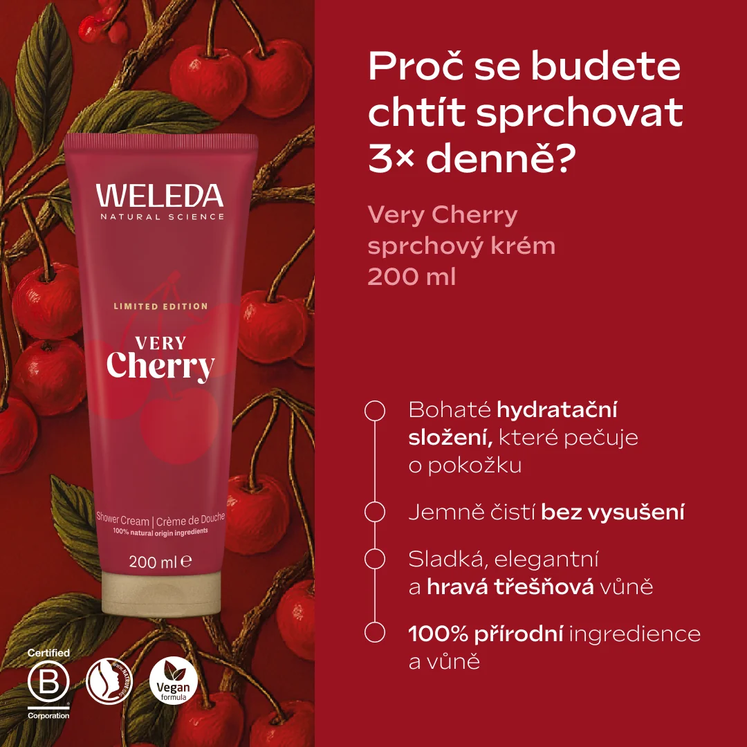 Weleda Very Very Cherry dárkový set 3 ks