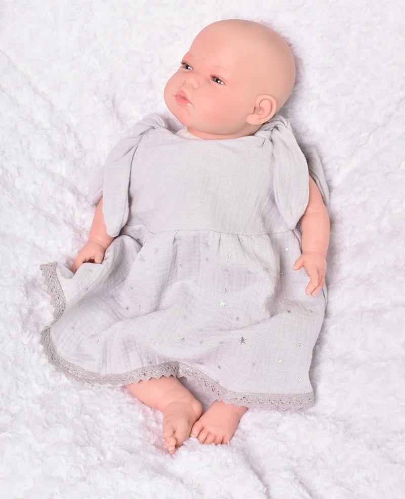 Baby Nellys Dětské letní mušelínové šatičky