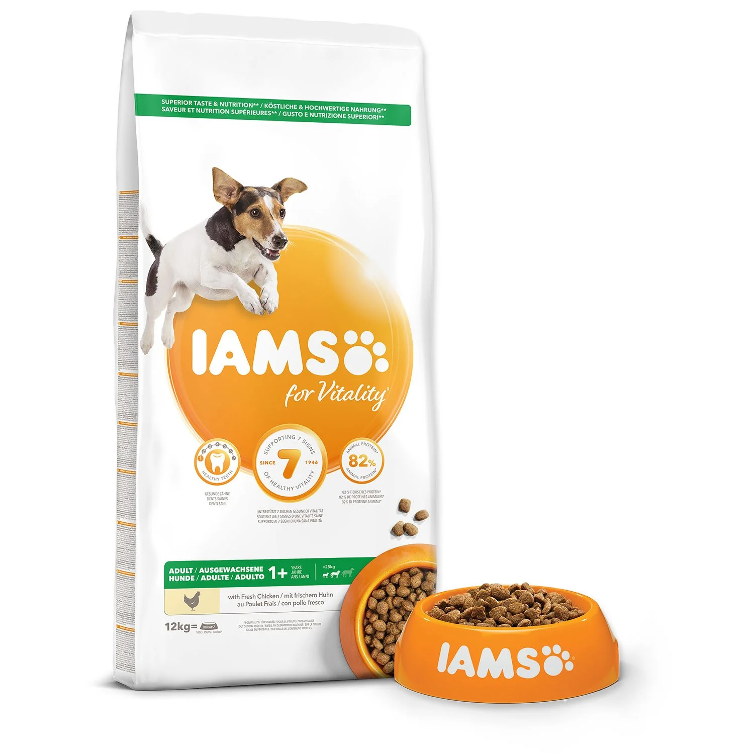 IAMS Krmivo Dog Adult Small & Medium Chicken 12kg