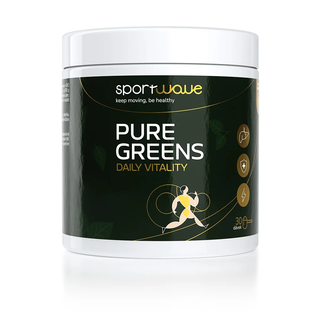 Sport Wave Pure Greens Daily Vitality + zdarma 400ml šejkr SW041