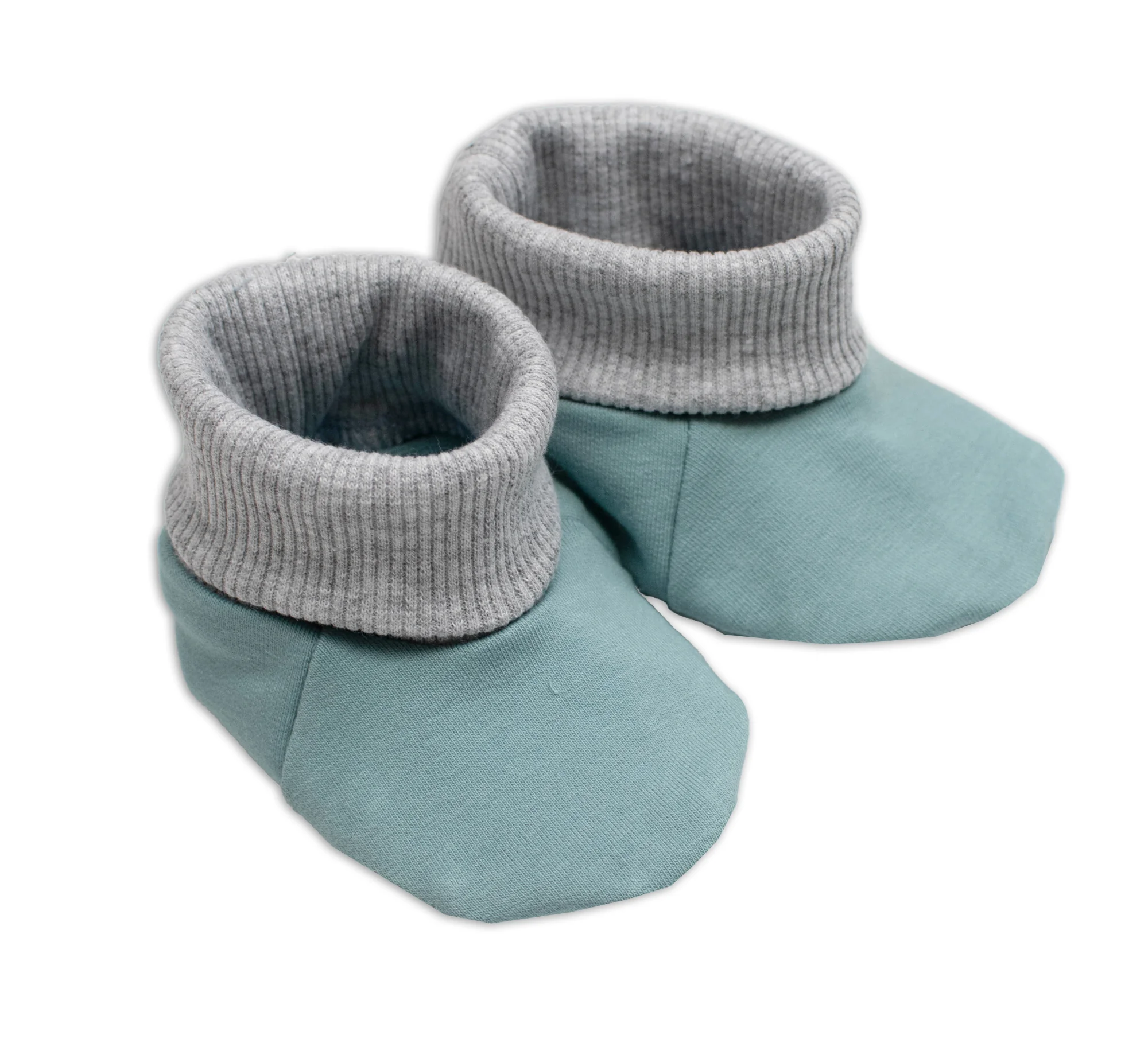 Baby Nellys Rostoucí overal pro miminko, čepice, botky, 3D, Nature - ledová máta, šedá