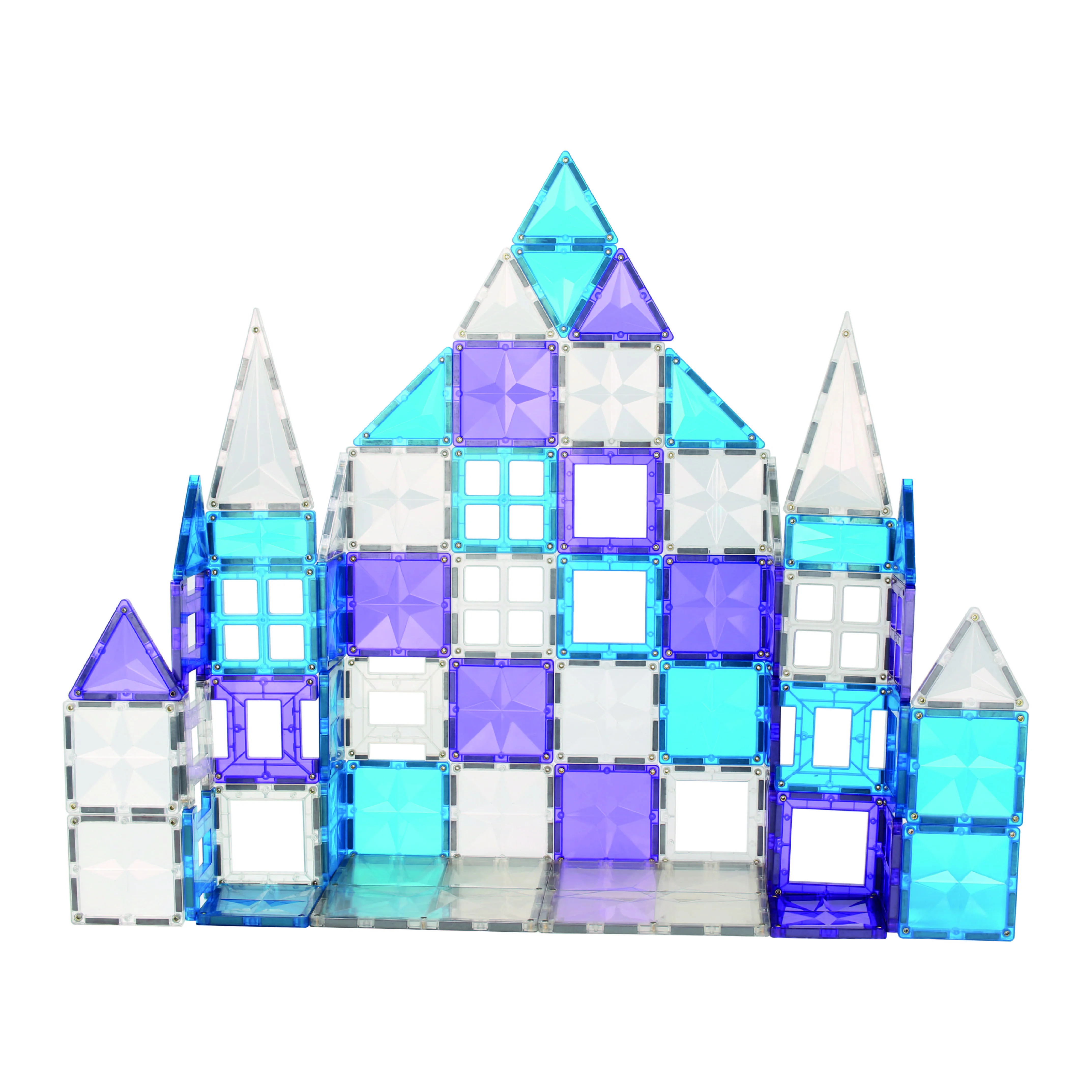 Cleverclixx Magnetická stavebnice - Mega Ice Crystal Pack - 180 dílků