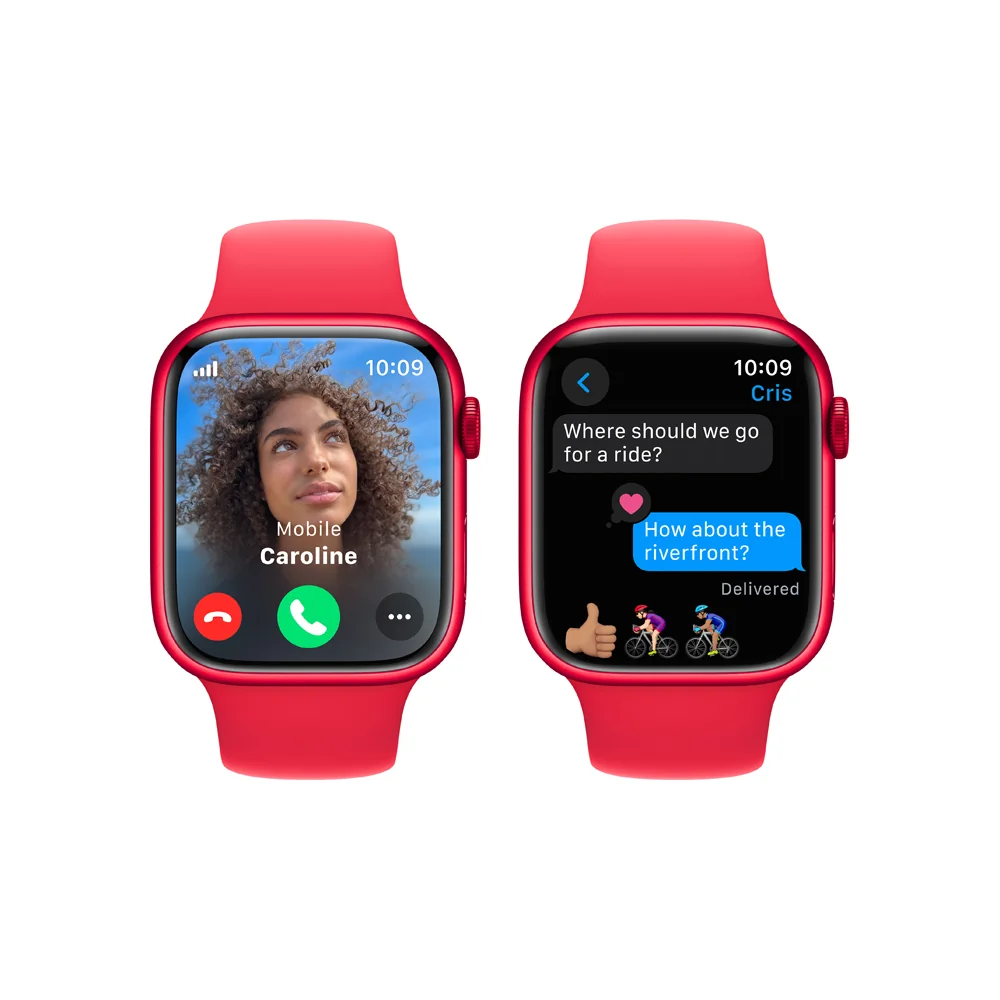 Apple Watch S9 Cellular 45 mm sport band S/M smart hodinky Red