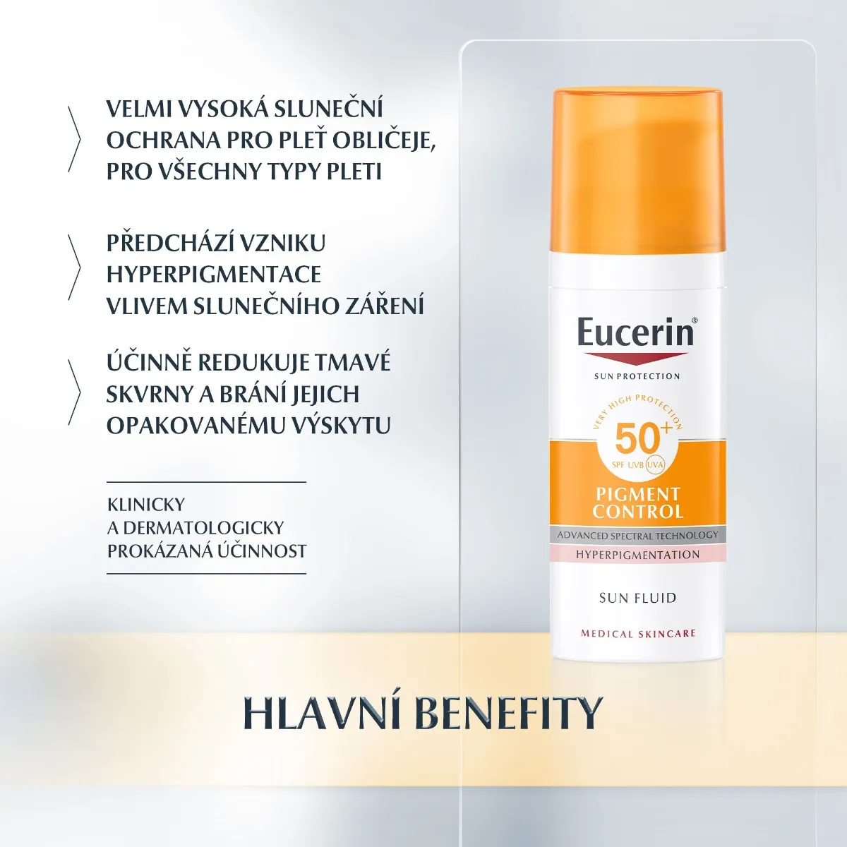 Eucerin SUN Pigment Control SPF50+ emulze na obličej 50 ml