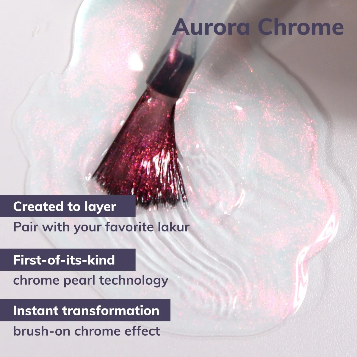 Londontown lakur Aurora Chrome Topper lak na nehty 12 ml