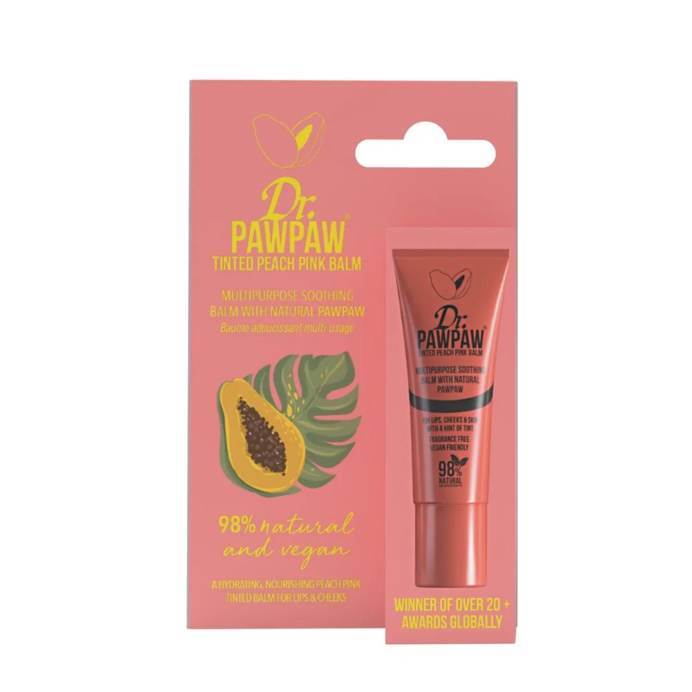 Dr. PAWPAW Peach Pink víceúčelový tónovaný balzám 10 ml