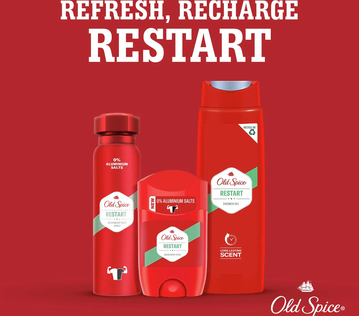 Old Spice Restart Pánský sprchový gel 400 ml