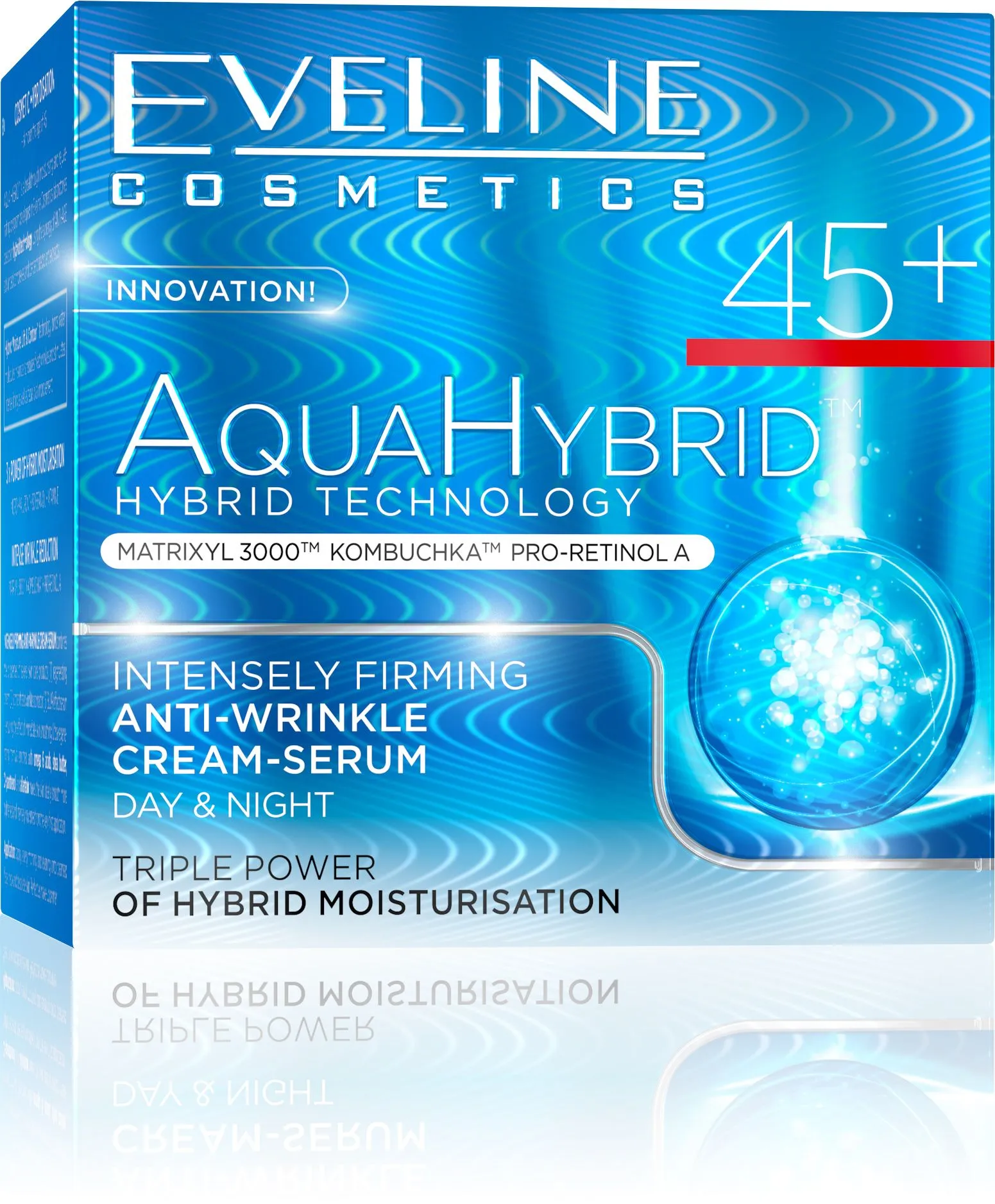 Eveline Aqua Hybrid denní a noční krém 45+ 50 ml