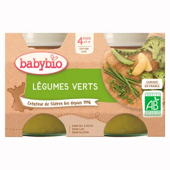Babybio Zelená zelenina 2x130 g