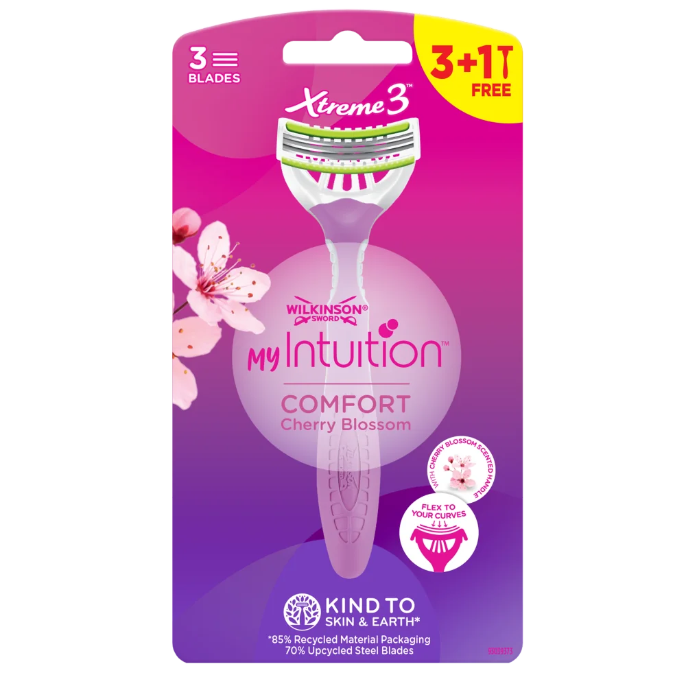Wilkinson MY Intuition Comfort Cherry Blossom jednorázový holicí strojek 3+1 ks