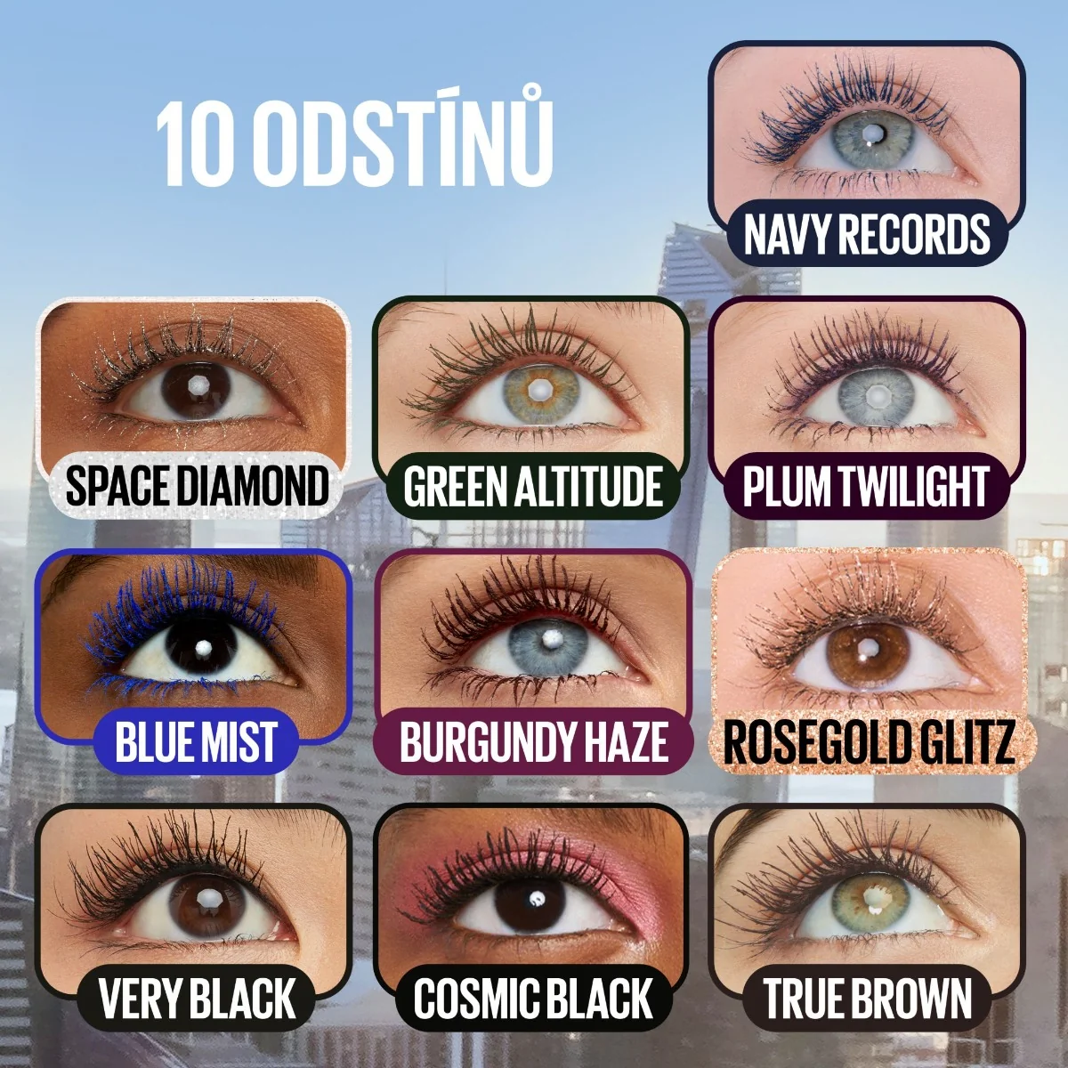 Maybelline Lash Sensational Sky High Green Altitude řasenka 7,2 ml