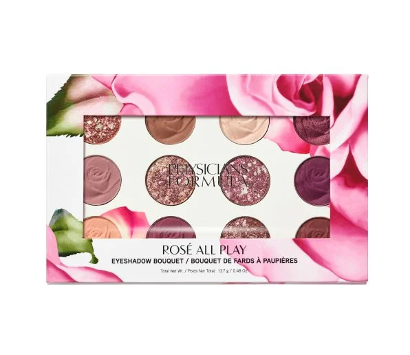 Physicians Formula Rosé All Play Eyeshadow Bouquet Rosé oční paletka 12 barev