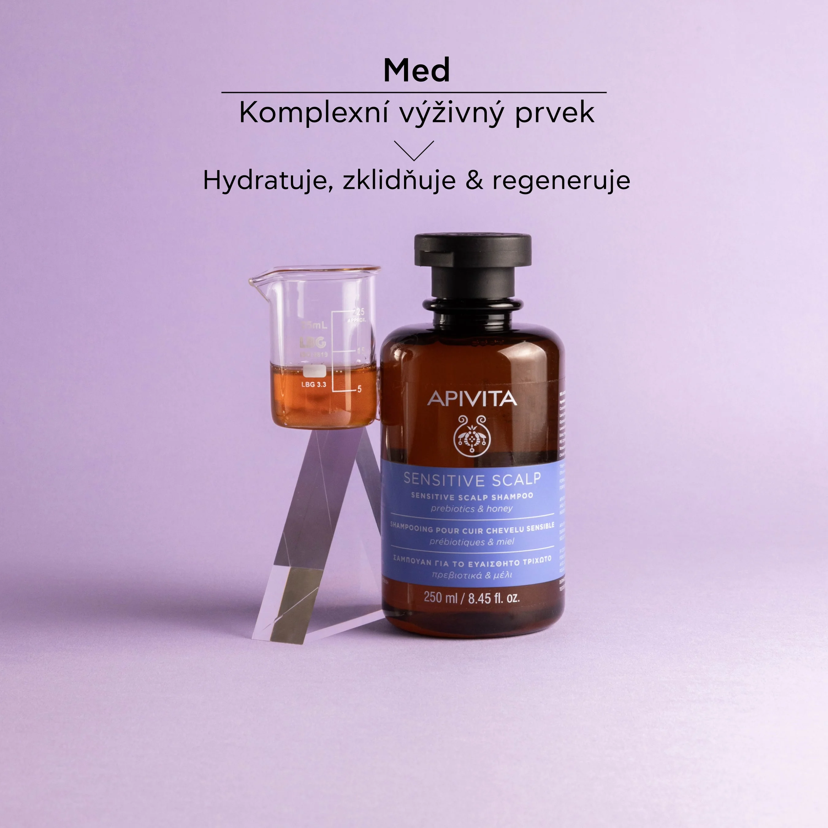 APIVITA Sensitive Scalp šampon na citlivou pokožku hlavy 250 ml