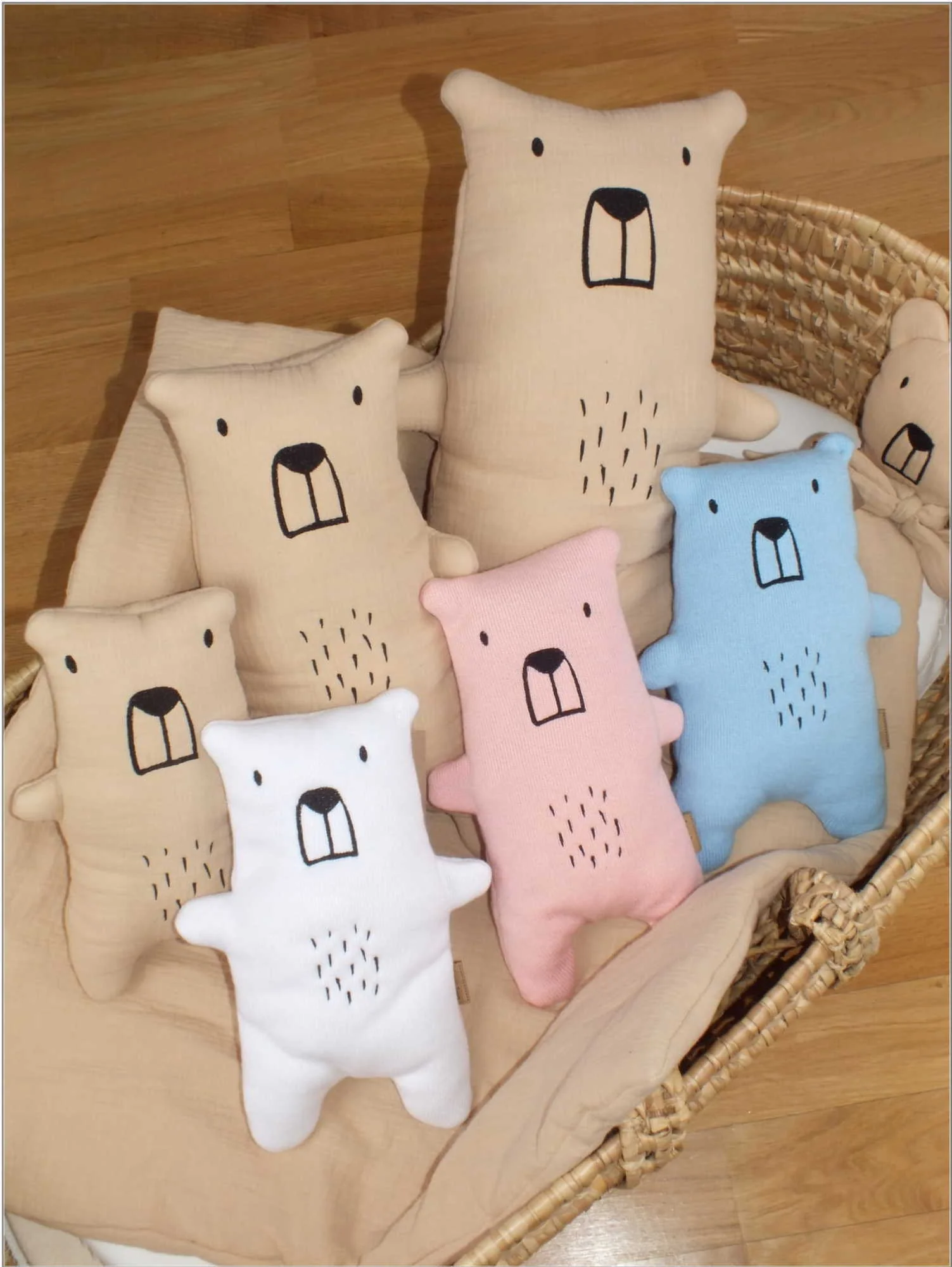 Z&Z Mazlíček, hračka pro miminka Maxi Bear 46 cm, kávová