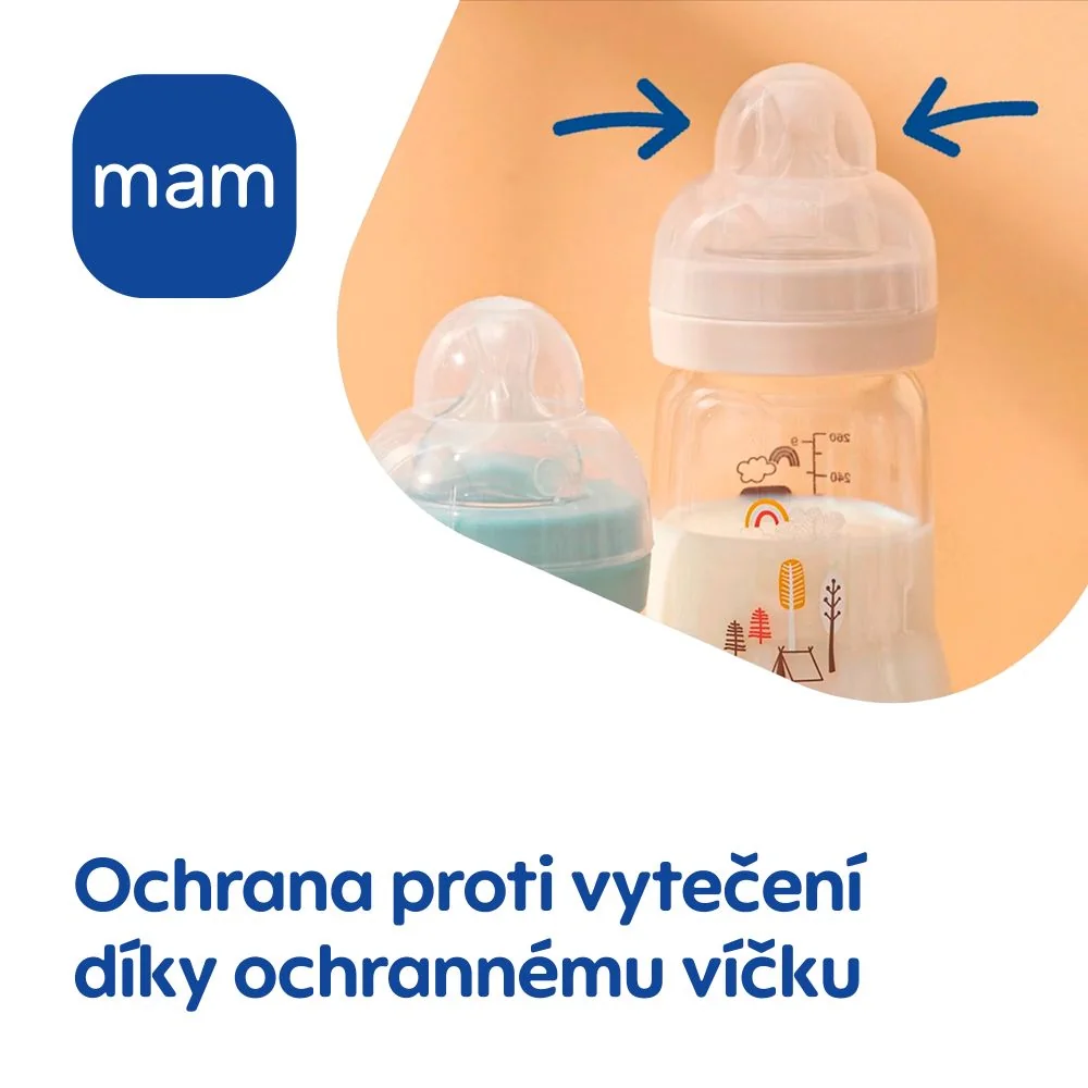 MAM Láhev Feel Good Bottle 260 ml 1 ks béžová