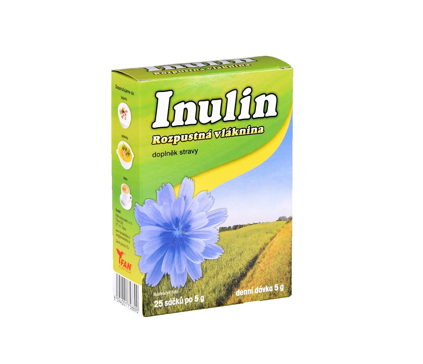 FAN sladidla Inulin rozpustná vláknina 25x5 g